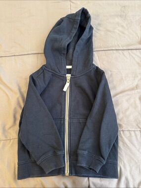 Classic Carters Kids Zip-Up Hoodie - Black